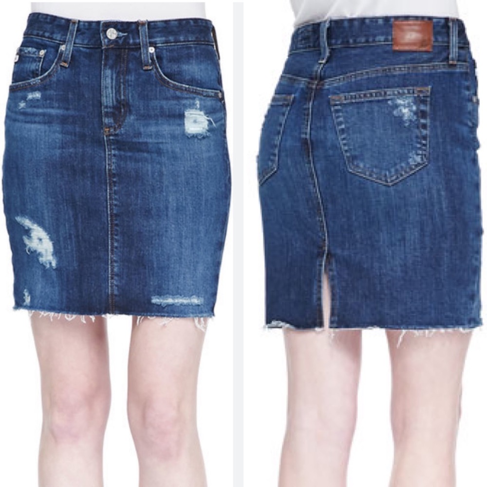 AG Erin Denim Pencil Skirt Sz 26
